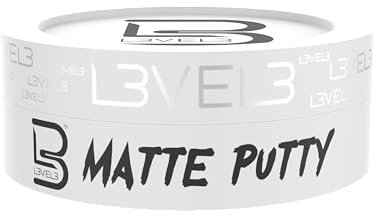 L3 Level 3 Matte Putty - Grooming Hair Product for Women and Men - Hair Texturizing Putty with Matte Finish - Easy to Style