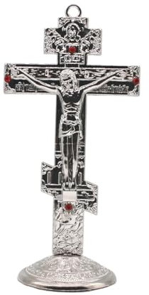 EVANEM Orthodoxes Kreuz, Jesus, Heimdekoration, Katholischer Christus, Religiöse Christliche Kirche, Gebetsutensilien (Color : 4)