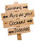 Stickers Panneau Direction Mariage, Baptême, fête ...- Autocollant Personnalisé pour fléchage évènements - Décoration mariage panneau directionnel - Fabrication Artisanale Française