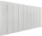 DHOME Tête de lit en Bois recyclé MDF Vertical Pallet Style Ferrures incluses (90cm, Blanc Solide)