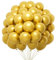 Luftballons Gold 100 Stück Goldene Luftballons Christmas Ballon Girlande Kit, Luftballons Metallic Helium Luftballons FürPartydeko Gold Luftballons Geburtstag Gold Girlande Hochzeit Deko