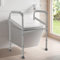 Toilettenstützgestell WC Toilettengestell Verstellbar 200kg Aufstehhilfe WC Kohlenstoffstahl Stützhilfe Stützgestell Senioren Toiletten für Heimen/Pflegeheimen/Krankenhäusern, C-Stift-Design