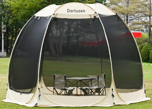 Screen House Room Pop Up Zelt Familienzelt 4/6/8 Personen Campingzelt (3X3X2.2M)