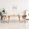 ShGaxin Silla de Oficina, Silla Ergonómica, Office Chair, Silla Ordenador, Silla Despacho, Silla Escritorio Gaming, giratoria de Madera Curvada y Tela Gris Taupe