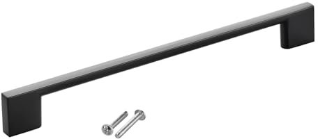SOTECH Poignée de meuble BLACKLINE XII BA 192 mm noir mat Aluminium (longueur 224 mm, largeur 9 mm, hauteur 28 mm) Poignée de vitrine