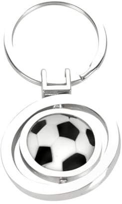 YIMVUNZ Porte-Clés de Football Rotatif 3D Créatif Décoration de Ballon de Football Porte-Clés Personnalisé