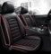 HERTC Sitzauflage Auto Für Nissan Juke 2011-2019,Autositzbezüge Leder Universal Set, Kompatibel mit Den Meisten Limousinen und SUV,C-Black Red
