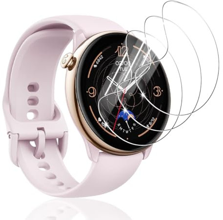 Bekiikoo 3 Piezas Protector para Amazfit GTR Mini [No vidrio templado], TPU flexible de protección completa, HD Antiarañazos, Cobertura Completa Protector de Pantalla para Amazfit GTR Mini