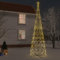 KOIECETA LED Weihnachtsbaum Kegelform Tannenbaum Lichterbaum Weihnachtsdeko Beleuchtung Stern Außen Beleuchtet Lichterkette Warmweiß 3000 LEDs 230x800 cm