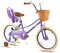 RULLY 20 Donna Fahrrad für 7-13 Jahre alte Kleinkinder und Mädchen, 20 Kinderfahrrad mit Ständer und Korb, Retro-Stil in Lila