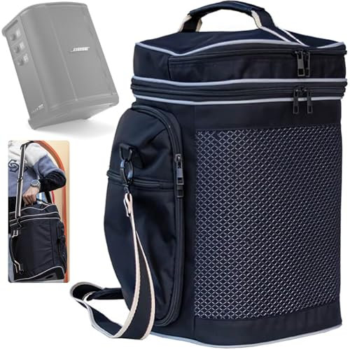 Honbobo Sac de transport pour Bose S1 Pro, sac de rangement extérieur, étui de voyage, accessoires pour haut-parleur Bose S1 Pro
