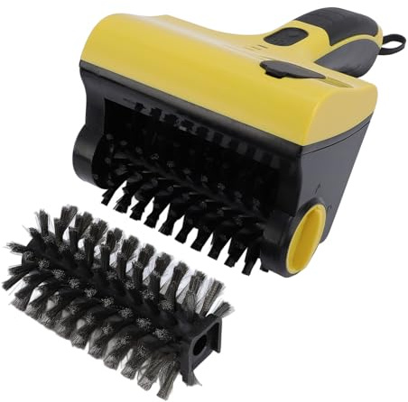 Electric Grill Brush, Cordless Rechargeable Barbecue Grill Cleaner, 250ml Water Reservoir, 360° Rotating Cleaner Brush Heads, Adjustable Speed, 2600mAh Battery