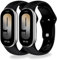 BABEJIA 2 Pezzi Cinturini Compatibili con Xiaomi Smart Band 10/9/8, Cinturino Morbidi e Sportivi, Braccialetti con Connettore in Metallo, Traspiranti, Regolabili, a Sgancio Rapido