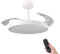 Ventilador de Techo LED con Aspas Retráctiles Control Remoto,70W 2448LM Luz Integrada, Color Blanco CCT 3000-4000-6000K (Blanco Mate)