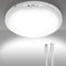 CYSNOAYA Rechargeable Motion Sensor Light with Remote - Magnetic Wireless Ceiling/Wall Lights,3 Dimmable Color Temperatures 10000mAh Battery Powered Pir Lights for Shed Loft Bathroom Garage cet 400LM