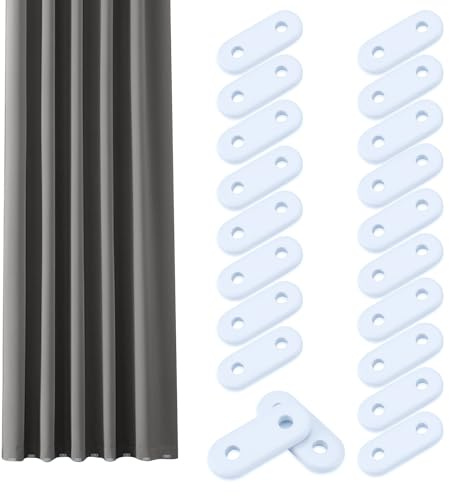 20 Pezzi Pesi per Tende da Interno, 28g Pesi per Tendes, Pesetti Piombo per Tenda, Peso per Tende da Interno per Uffici Domestici, Hotel, Tende e Accessori per Tende da Doccia