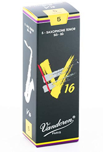 Vandoren V16 Tenor saxophone reeds, box of 5 - Strength 5