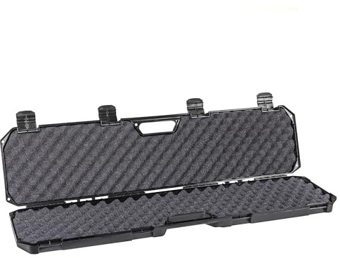 Condition 1 42” Economy Single Gun Carrying Case Model 210 with Foam, Long Storage Case, Fits Scope, Lockable TSA Friendly, Water Resistant, Made in USA, 42.03x10.50x3.81