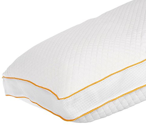 HOMESCAPES Very Healthy Breathable Luxury Pillow – 48 x 74 cm – Hypoallergenic Pillow Medium Firm Support – All Sleeping Positions – With Super Soft Diamond Knitted Jacquard Casing