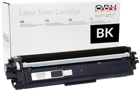OBV Kompatibel Toner ersetzt Brother 242 TN242BK für DCP- 9017CDW 9022CDW HL- 3142CW 3152CDW 3172CDW MFC- 9142CDN 9332CDW 9342CDW - schwarz 2500 Seiten
