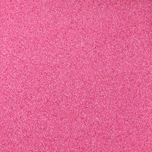 Farbsand, Dekosand farbig ca 0,5 mm. 1 KG in rosa PINK -13