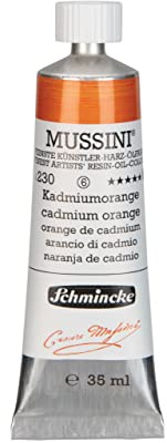 MUSSINI® - finest artists' resin oil colors, cadmium orange - 35 ml