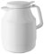 Helios Isolierkanne 1,0 Liter mit Drucktaste, weiß, Kunststoff, 16.8 x 17.1 x 20.2 cm