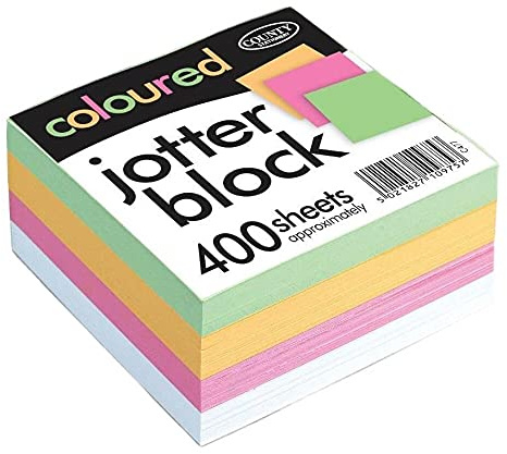 COUNTY STATIONARY A5 Multicolor Notepad, 400 Sheets (1 Count)