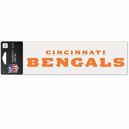 NFL Cincinnati Bengals WCR49194014 Perfect Cut Aufkleber, 7,6 x 25,4 cm