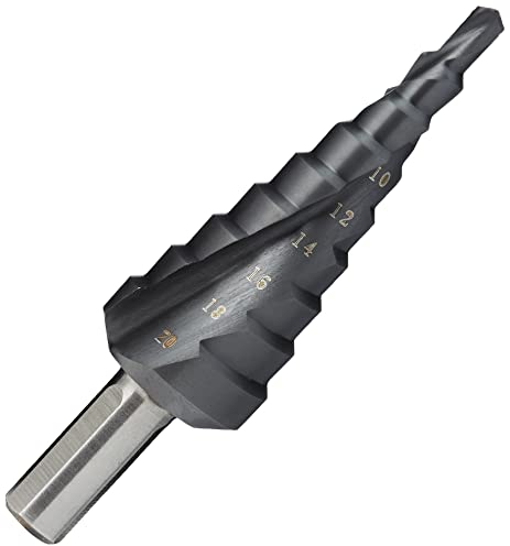 Foret HSS TIALN conique étagé Goujures hélicoïdales Ø 4>20Mm