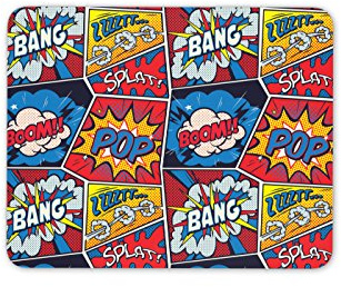 Destination Vinyl Ltd Funky Comic Style Mouse Mat Pad - Superhero Dad Brother Son Gift Computer #8860