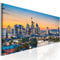 murando - Leinwand Bilder Frankfurt 150x50 cm Vlies Leinwandbild 1 tlg Kunstdruck modern Wandbilder Groß XXL Wanddekoration Wand Bild Wandbild Panoramabild - Stadt Frankfurt Panorama d-B-0164-b-a