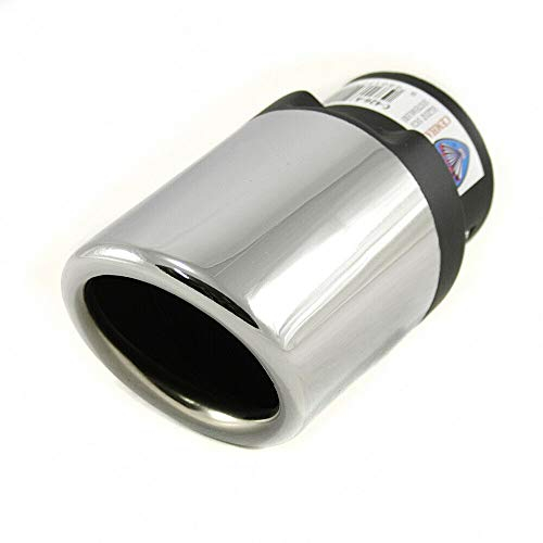 Auspuffblende Rund Endrohr Edelstahl Auto Endrohrblenden Auspuffendrohr Auspuffrohr Tuning Universell Schalldampf Blende Sport Rund Chrom Auspuffspitzen