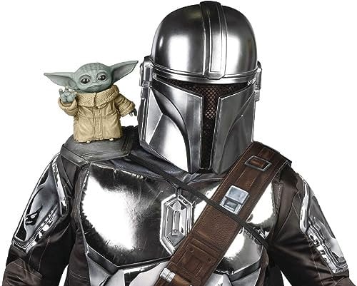 RUBIES - Licence Officielle Star Wars - Accessoire Déguisement d'Épaule Bébé Yoda - Taille Unique - Ajoutez une Touche Magique à Votre Déguisement Mandalorian - Convient aux Enfants et aux Adultes