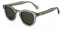 XLAB 8004 Gafas de sol estilo moscot, unisex, 48mm, Verde/G15