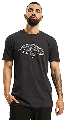New Era Herren NFL Outline Logo Tee Balrav Hgpwhi T-Shirt, Grau (Grey Med), XL