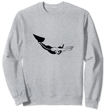 Monoflosse Schwimmen Sweatshirt