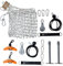 Angles90 Kabelzug Trainingsgerät Set - A90 Cable Pulley Set - Mit 2 Seilzügen &Dynamischen Trainingsgriffen & Gewichtsnetz - Workout für Home Gym - Fitness für Zuhause - Trizeps & Latzug Training