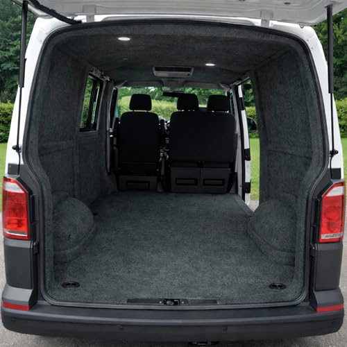 Innenverkleidung Filz Schiefer Camper Kastenwagen Ausbau (3x2m) | Nadelfilz-Velour 4,6 mm, 390 g/m², 4-Wege-Stretch, zuschneidbar, nicht selbstklebend - Camper, Van, Wohnmobil, Auto