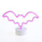MARELIDA LED NEON Figur Fledermaus Neonlicht Neonschild Leuchtfigur Halloween Batteriebeetrieben USB H: 17cm