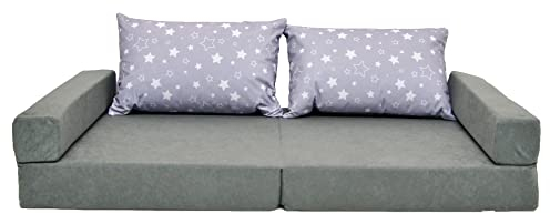 Lux4Kids Kindersofa Klappbar mit Bettfunktion Collage by Silver Stern 016