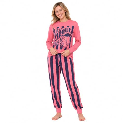 A2Z Ladies Cute 2 Piece Pyjama Set Loungewear Soft Cotton - PJS 210 Pink Adult S