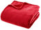 Generico Plaid Coperta Soffice Pile Caldo Letto Divano Colori Moderni Mod.PLAID MORBIDO 130X160 ROSSO