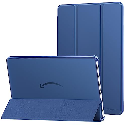 MoKo Hülle für Amazon Fire Max 11 Tablet (13. Generation, 2023) 11, Dünne Leichte PU Leder Tablet Hülle für Kindle Fire 11 Tablet Transluzente PC Rückseite mit Auto Schlaf/Aufwach, Indigo
