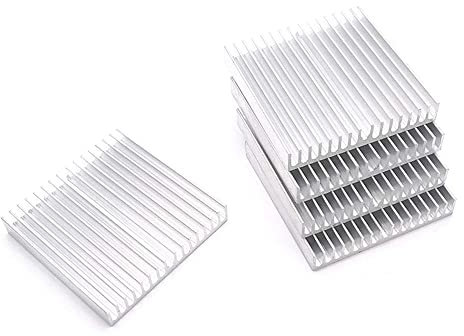5 PZ 60 * 60 * 10mm Fai da Te Dispositivo di Raffreddamento Dissipatore di Calore in Alluminio Griglia Forma Radiatore Dissipatore di Calore Chip for IC LED Transistor di Potenza 60x60x10mm