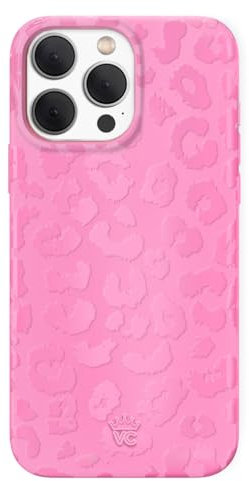 VELVET CAVIAR Case for iPhone Pro Max | Compatible with MagSafe | 10ft Drop Tested | Protective Designer Cases| Hot Pink Leopard