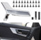 Volumoon Innen Türgriff,Türgriff Griff Silberchrom,Matte Interieur Türgriff,Matt Silber Innentürgriff Linke Seite Kit,für Mercedes X204 W204 C Klasse 2007-2014 (Links)