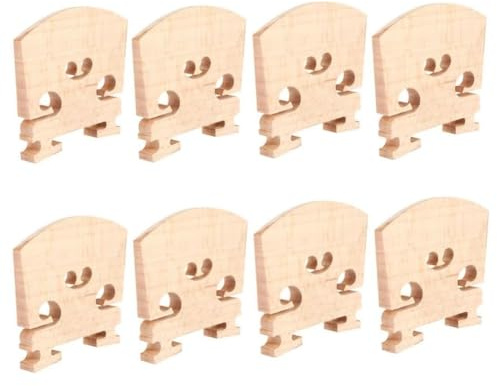 MuzcYM Violinenbrücke, massiver Ahorn, volle Größe, Brücke für 4/4 Violine