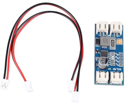 Placa Controladora De Carga Solar, Módulo De Control Del Regulador Del Cargador Del Panel Solar De 3,7 V 4,2 V Eficiente Con Carga De Batería Lipo De 12 V Con Cables