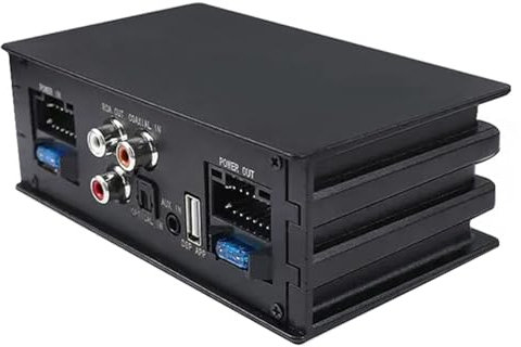 Desikixudy Processore automatico DSP da 4 x 50 W, supporta 10 effetti sonori EQ, processori audio digitali, amplificatori audio plug and play, 500446988